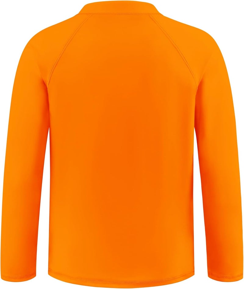 Semois Boys UPF 50+ Rash Guard Toddler Zipper Swim Shirts Long Sleeve Zip Up Sun Protection Rashguard Water Beach Shirts Quick Dry - Image 2